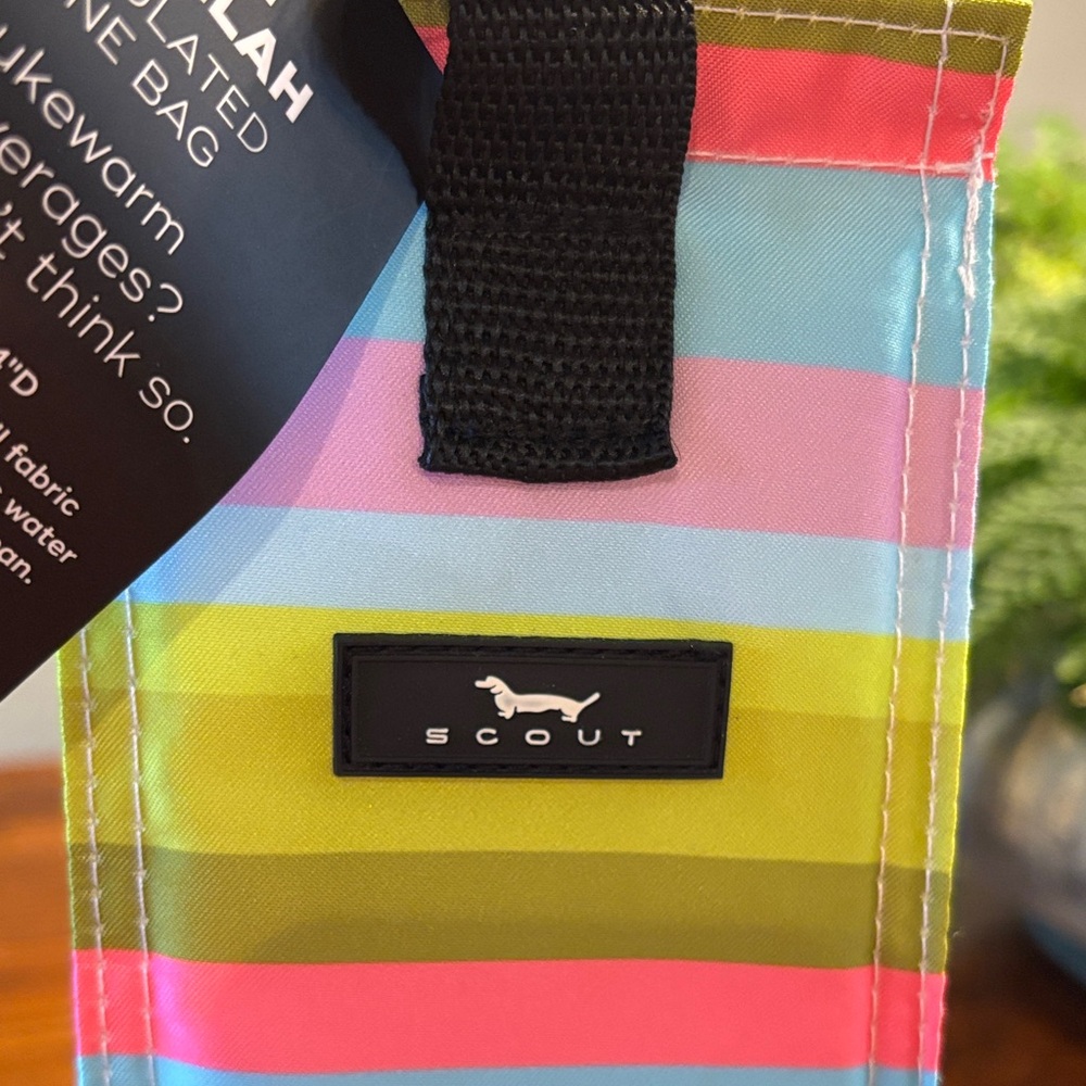 Scout Multicolor Striped Insulated Wine Bag NWT - Picture 2 of 10